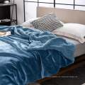 luxury fur double layer flannel big sherpa throw blanket for winter